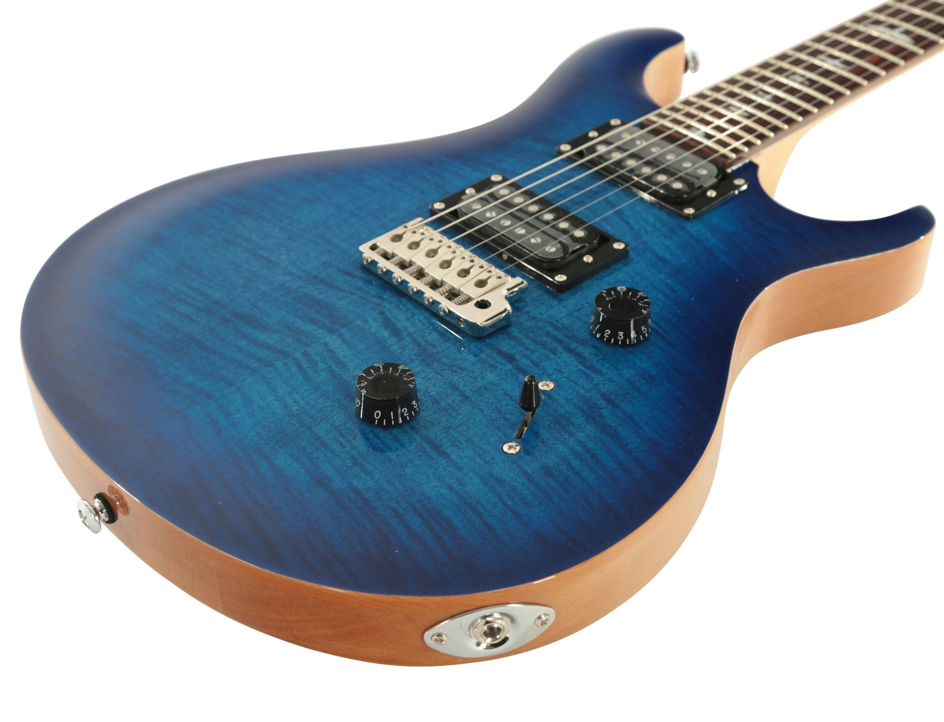PRS SE Custom 24 Electric Guitar in Faded Blue Burst - Andertons